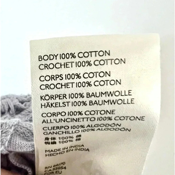 Free People Sweet Something Frosted Lilac Crochet Tank Top Size Small - Picture 11 of 11